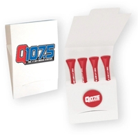 Golf tee matchbook packet with 4 tees and 1 marker.... from ASI 93520 Ventura...