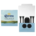 Matchbook Packet w/4 Tees & 2 Markers & 1 divot Golf Kit