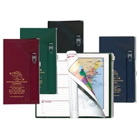 Zip-back pocket planner with pen and zip-lock pocket.... from ASI 83770 Royal...