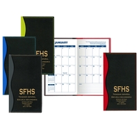 Styles "Holland" two-tone soft vinyl cover pocket planners.... from ASI 83770...