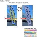 Replacement Graphics for 13' Medium Feather Flag Kit