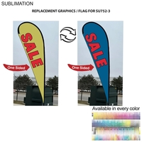 Replacement Graphics for 13.5' Large Tear Drop Flag Kit