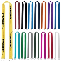 Boost your brand with 1" screen-printed lanyards: double clips, durable...