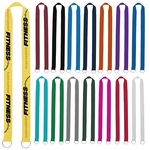 1" Screen Printed Lanyard with Double Clips