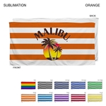 Cabana Stripe Sublimated, Beach Towel, 30x60