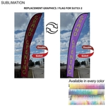 Replacement Graphics for 19' X-Large Feather Flag Kit
