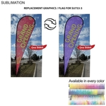 Replacement Graphics for 16' X-Large Tear Drop Flag Kit