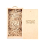 Rustic Laser-Engraved Liquor Wood Box