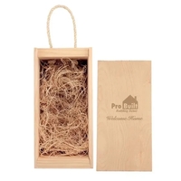 Rustic Laser-Engraved Wood Box