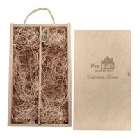 Rustic Laser-Engraved Double Wood Box