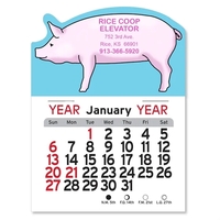 Adhesive Peel-N-Stick® Calendar - Pig
