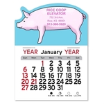 Adhesive Peel-N-Stick® Calendar - Pig
