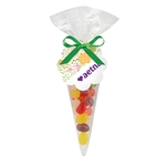 Spring Candy Cone Bag with Assorted Jelly Beans