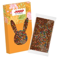 This 1 oz Belgian Milk Chocolate Bar is decorated with festive... from ASI...