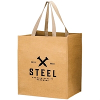 13" x 10" x 15" 250GSM Kraft paper grocery bag with... from ASI 35290...