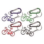 Bicycle shape bottle opener key chain