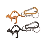 Kangaroo shape bottle opener keychain