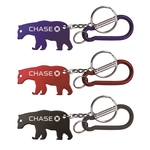 Bear shape bottle opener keychain