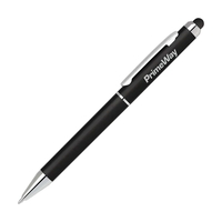 Plastic twist-action ballpoint pen available in several cool colors with...