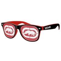 2-Tone Retro Pinhole Sunglasses w/ 1-color imprint