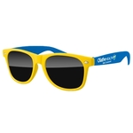 2-Tone Retro Sunglasses w/ full-color imprint