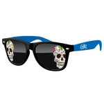 2-Tone Retro Sunglasses w/ full-color imprints