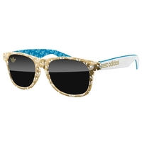3-Tone Metallic Retro Sunglasses w/ 1-color imprints