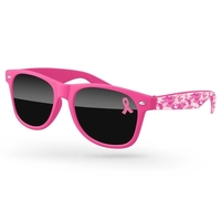 Breast Cancer Awareness Retro Sunglasses w/full-color print