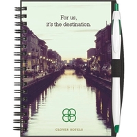 4" x 6" full color jotter with PenPort, Cougar pen, 70... from ASI 91340...