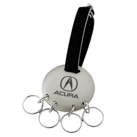 1 1/2" x 1 1/2" x 1/8" Endeavor metal four-ring keychain... from ASI 61005...