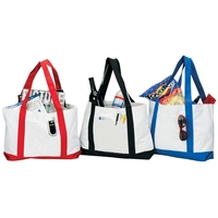 18" x 12" x 4" polyester boat totes with self-fabric base... from ASI 37980...