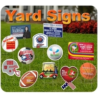 Standard yard sign made from 4mm recyclable polypropylene, a sturdy and......