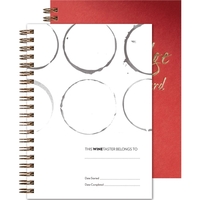 5" x 7" journal with foil imprint, wine facts informational section... from...