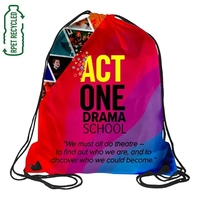 15" x 18" drawstring backpack made of 210D recycled polyester.... from ASI...