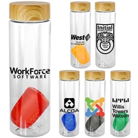 Bamboo Pattern 24 oz. Recycled Bottle With Floating Infuser... from ASI 30208...