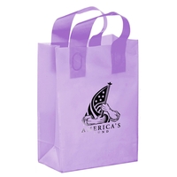 8" x 4" x 11" color-frosted HDPE plastic shopping bag with... from ASI 35290...