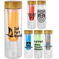 Bamboo Pattern 24 oz. Recycled Bottle With Fruit Infuser