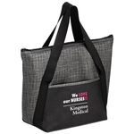 Insulated Tweed Look Non-Woven Tote Bag - Screen Print