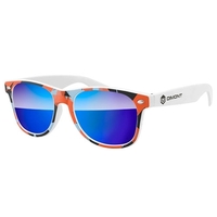 Retro Mirror Sunglasses w/ full-color imprint