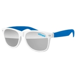 2-Tone Retro Mirror Sunglasses w/ 1-color imprint