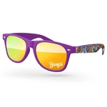 Retro Mirror Sunglasses w/ full-color imprints