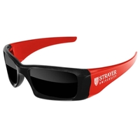 2-Tone Wrap Sunglasses w/ 1-color imprint