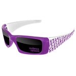 2-Tone Wrap Sunglasses w/ 1-color imprints