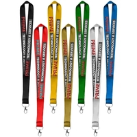 36" x 1" micro weave polyester lanyard with dye sublimation customization.......