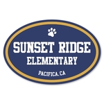 Car Sign Oval Magnet 6 x 4