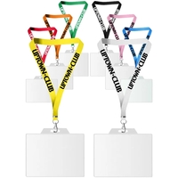 22" x 3/4" lanyard with badge holder.... from ASI 39552 BEL Promo
