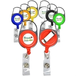 Retractable Carabiner Badge Reel with Belt Clip