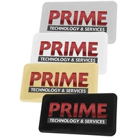 3" x 1.5" plastic name badge with digital printing.... from ASI 39552 BEL Promo