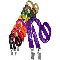 36" x 3/4" double ended polyester lanyard with attachment clip on... from ASI...