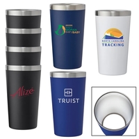 16 oz. vacuum insulated tumbler pint cup glass made of double... from ASI...